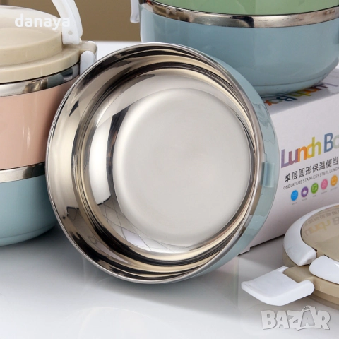 5997 Кутия за храна на 3 нива канчета, 2.25L., снимка 4 - Кутии за храна - 51731796