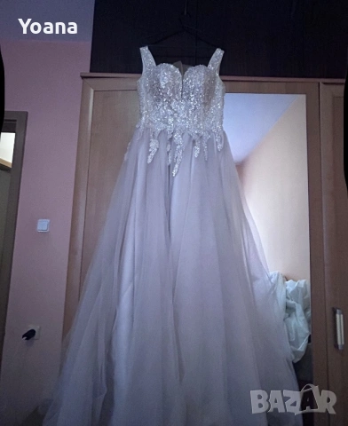 Бежова официална рокля, снимка 2 - Рокли - 54227802