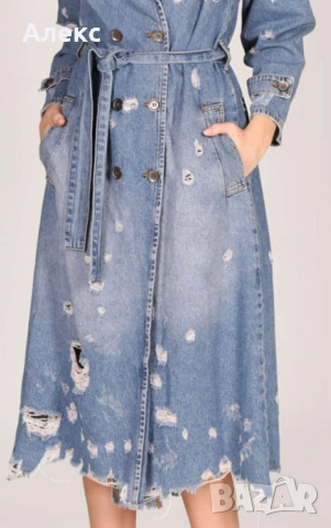 Накъсано,дънкови яке Liu Jo, снимка 4 - Якета - 53588078