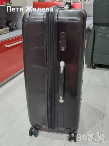 Куфар HAUPTSTADTKOFFER ( с телескопична дръжка, колела, шифър,уширител), снимка 5 - Куфари - 51039381