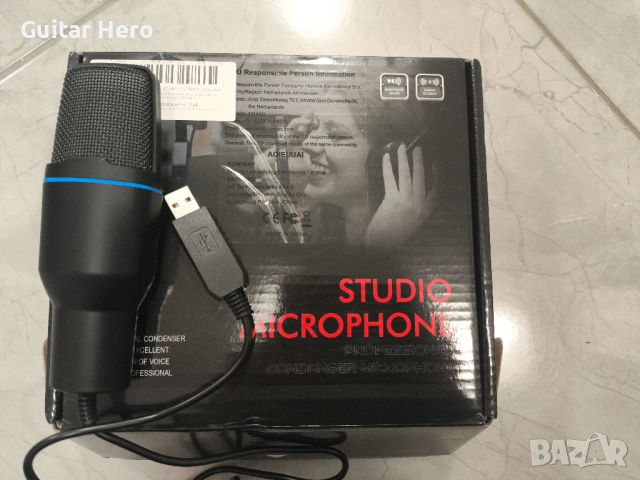 Кондензаторен микрофон USB (НОВ!), снимка 5 - Микрофони - 53035304