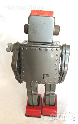 Супер Рядка Японска Механична Играчка Робот Horikawa 1960те, снимка 4 - Колекции - 54098768