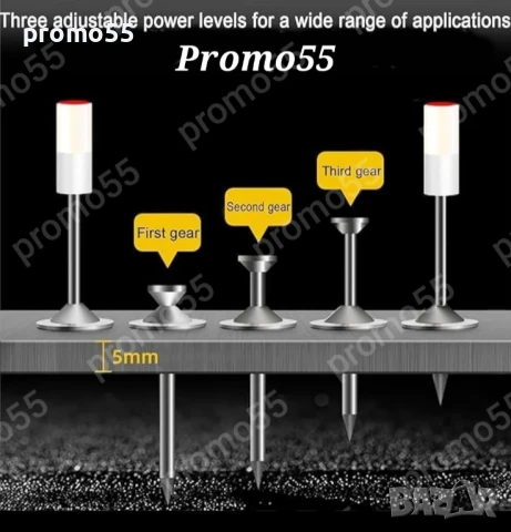 ПРОМО! Преносим Ръчен Пистолет за Пирони в куфар с 50 пирона и консумативи, снимка 6 - Куфари с инструменти - 50707179