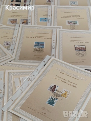 ERSTTAGSBLATT 1/1988-33/1988. 51 бр. , снимка 6 - Филателия - 53520354