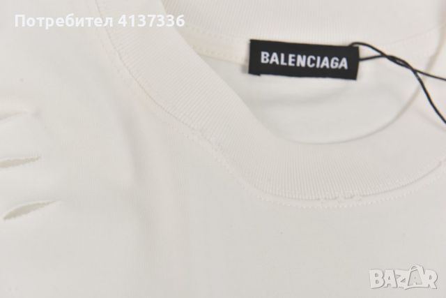 BALENCIAGA тениска,t shirt balenciaga,2024 нови модели, снимка 3 - Тениски - 46385810