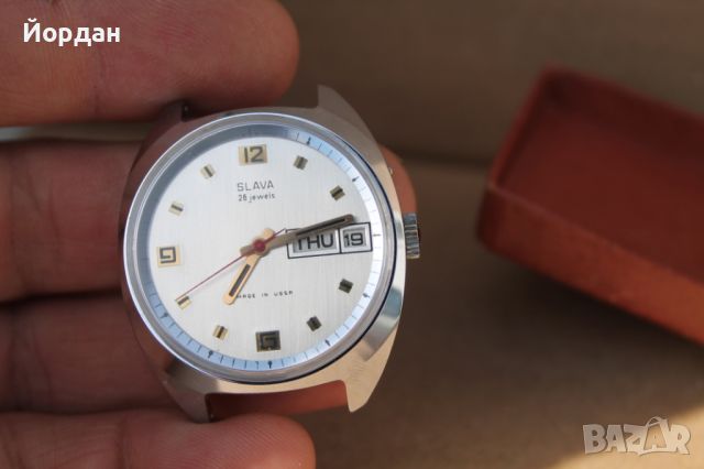 СССР часовник ''Слава'' /26 камъка/ , снимка 2 - Мъжки - 45763611