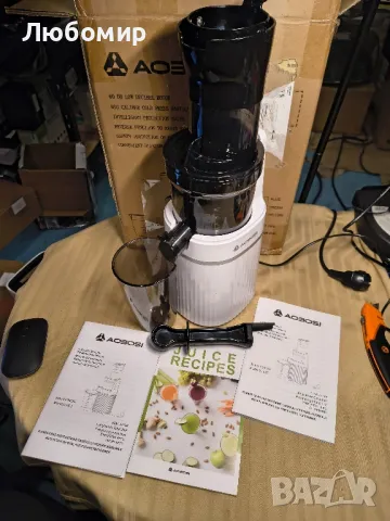 Бавна сокоизстисквачка Aobosi 

, снимка 3 - Сокоизстисквачки и цитрус преси - 49799522