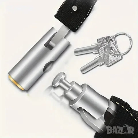  Заключващо устройство - верига за велосипед, мотопед и др., снимка 4 - Аксесоари за велосипеди - 49995935