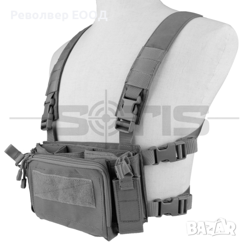 ТАКТИЧЕСКА ЖИЛЕТКА NP PMC MICRO A CHEST RIG – GREY, снимка 4 - Екипировка - 45056942