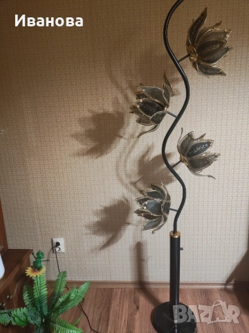 Лампион черно със зл.кант, снимка 3 - Лампиони - 53902627