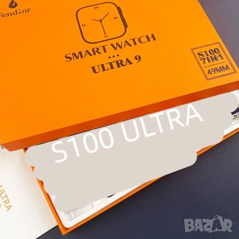 Смарт часовник 2023 New smart watch S100 ultra 7 in 1 strap HD Heart rate exercise fitness tracker r, снимка 5 - Смарт часовници - 45675908
