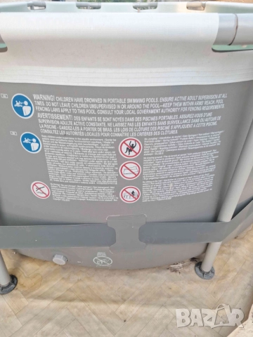 Басейн с мет. конструкция, 305x200x84см., овален, с филтърна помпа и диспенсър, Bestway 5614A Power , снимка 8 - Басейни и аксесоари - 51650383