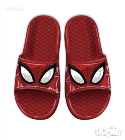 Чехли Spiderman в червено, снимка 1 - Детски сандали и чехли - 45760875
