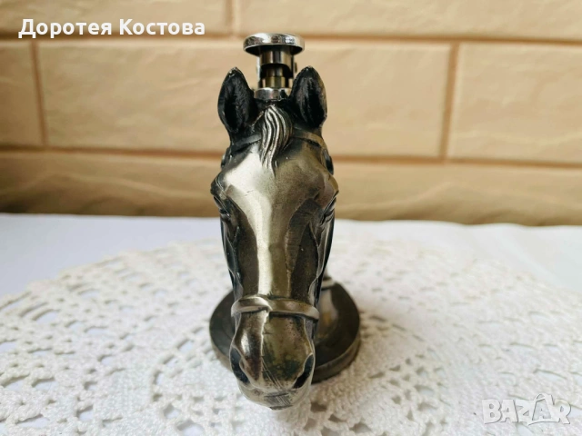 Красива запалка от Англия от цветен метал, снимка 5 - Антикварни и старинни предмети - 53389490