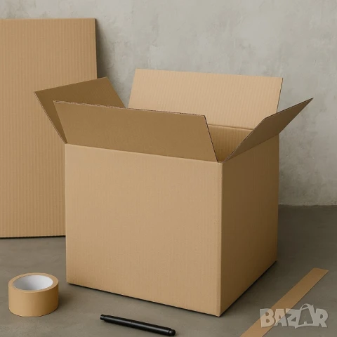 Трипластов кашон 60x40x40 с възможност за брандиране – Идеален за съхранение и транспортиране, снимка 2 - Други стоки за дома - 51113049