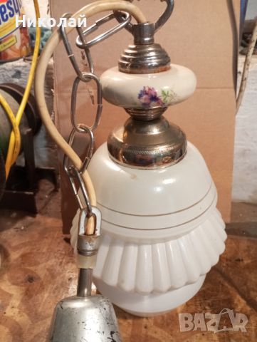 Старинна ретро лампа , полилей , снимка 1 - Антикварни и старинни предмети - 46247060