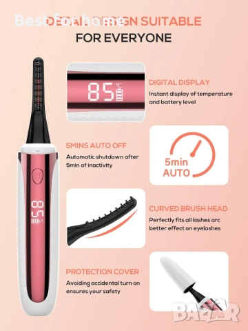 Нагряваща се извиваща машина за мигли, електрическа извиваща машина за мигли тип пръчка, снимка 4 - Други - 53572863