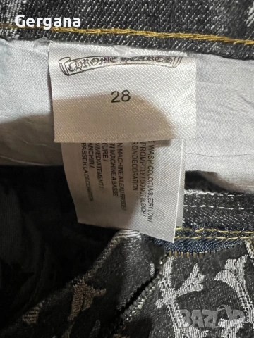 сиви дънки Chrome Hearts, снимка 8 - Дънки - 53877436