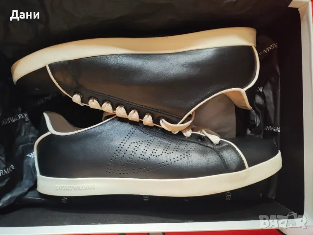 Обувки от естествена кожа Армани 