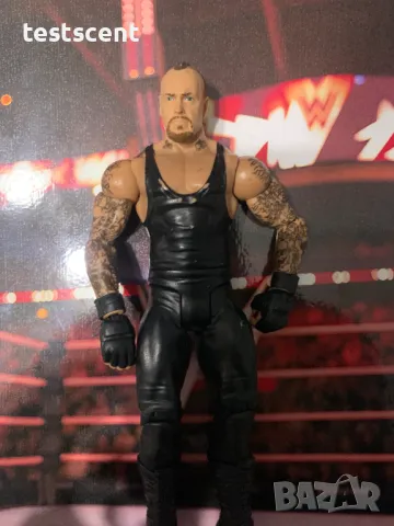 Екшън фигура WWE The Undertaker Гробаря basic series играчка Mattel short hair, снимка 15 - Колекции - 48504082