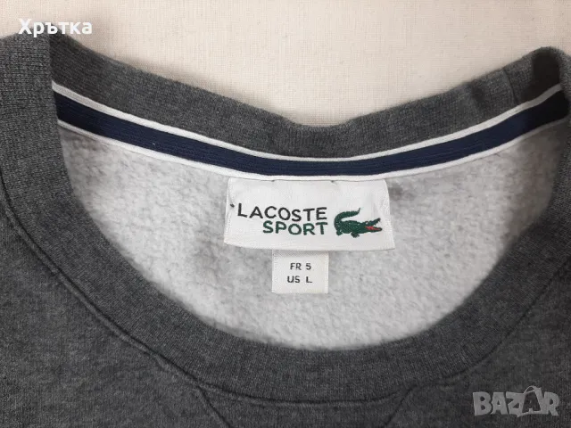 Lacoste Crewneck Sweatshirt - Оригинална мъжка блуза р-р L, снимка 6 - Блузи - 49556923