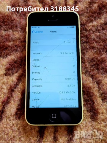 iPhone 5C 16GB отключен, снимка 4 - Apple iPhone - 44991478