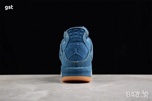 Уникални Редки Levi’s x Air Jordan 4 Denim дизайнерски Маратонки Кецове , снимка 7 - Маратонки - 50541333