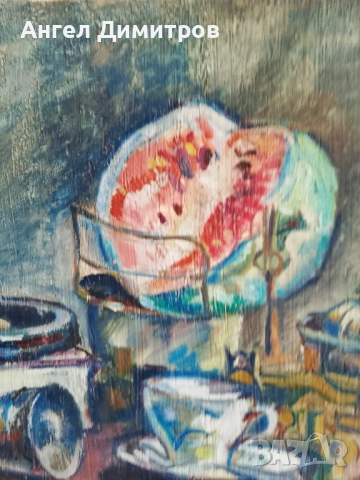 Маслена картина подписана Д П , снимка 7 - Картини - 51496309