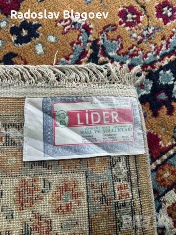 Персийски килим 280х185 см - турски 100% вълна, снимка 4 - Килими - 53884574