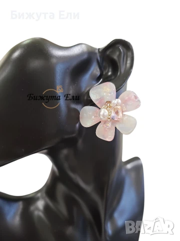 Обеци цветя 98, снимка 2 - Обеци - 51068337