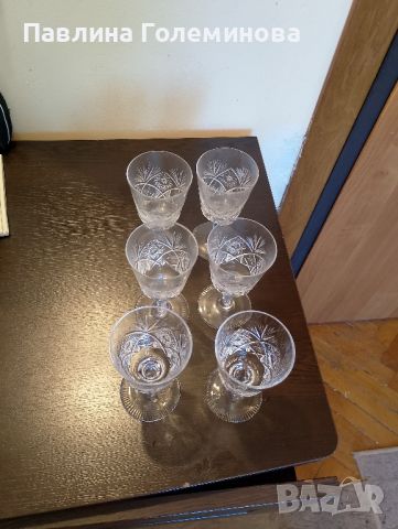 кристални чаши за вино и коняк, снимка 4 - Сервизи - 45284002