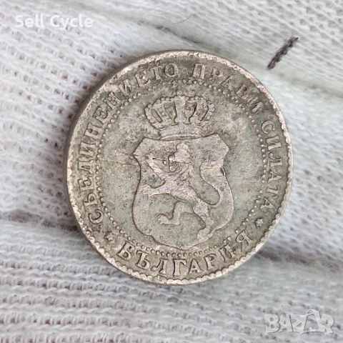 ✅КНЯЖЕСТВО БЪЛГАРИЯ - 10 стотинки 1888 г.❗, снимка 2 - Нумизматика и бонистика - 53390762