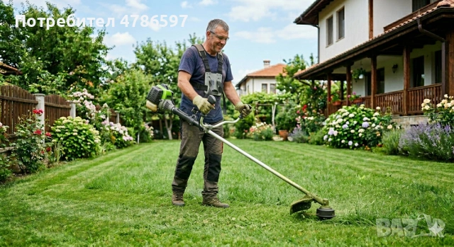 ​🌿 Професионално косене на трева и поддръжка на дворове