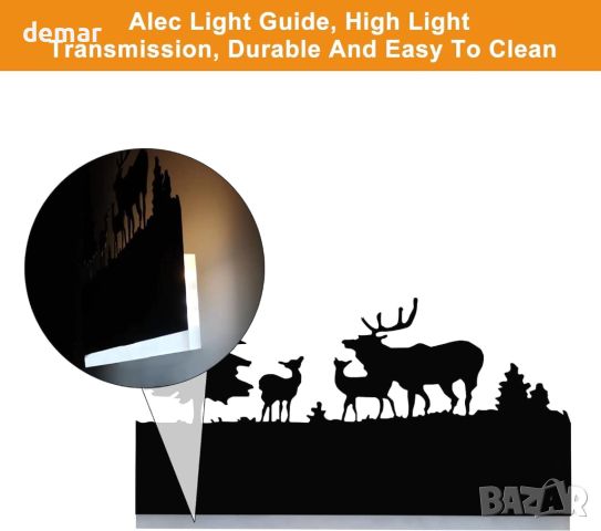 FYLARY LED стенна лампа, 12 W (горски елен), снимка 4 - Лед осветление - 45112069