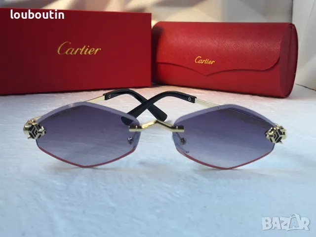 Cartier 2024 дамски слънчеви очила ромб 3 цвята, снимка 17 - Слънчеви и диоптрични очила - 47667819