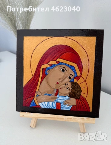 Ръчно изработена икона по поръчка , снимка 2 - Икони - 53538621