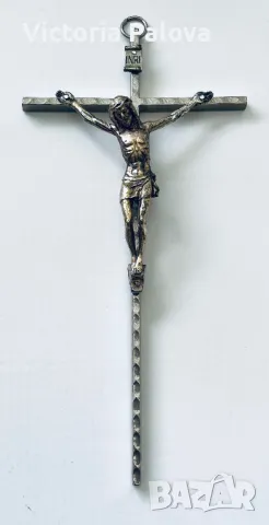 Метален кръст Разпятие Христово Италия