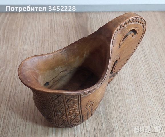 дърворезба Скандинавска сватбена чаша за ценители , снимка 4 - Декорация за дома - 53846085