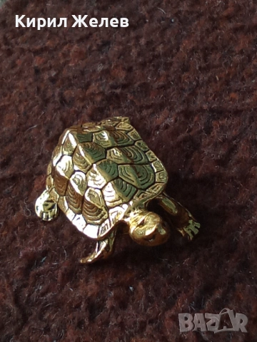 Бронзова фигурка на костенурка 🐢 54387, снимка 6 - Колекции - 54173156