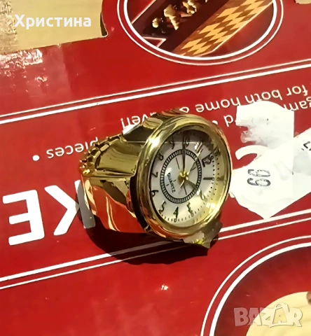 Дамски часовник пръстен