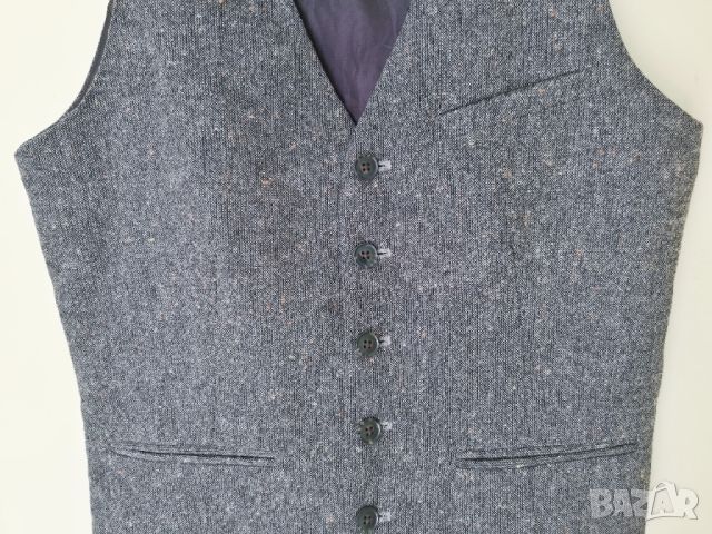 H&M Wool Vest / S* / мъжки елегантно официален елек с вълна / състояние: ново, снимка 6 - Костюми - 45201120