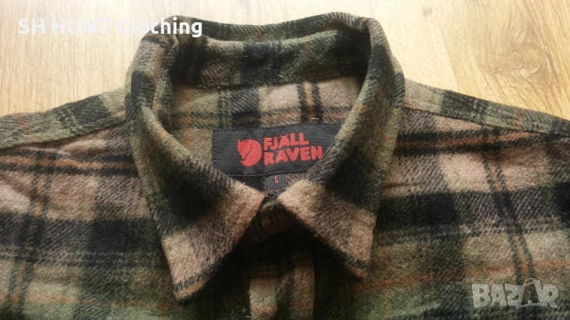 FJALL RAVEN WOOL Shirt размер L за лов риболов вълнена риза - 1737, снимка 8 - Екипировка - 52879640