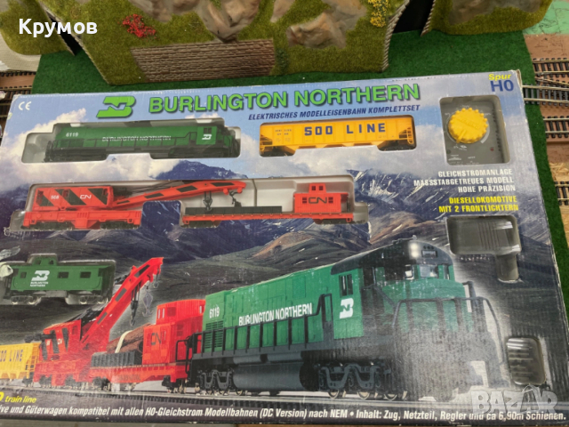 Стартов сет комплект Mehano дизел кран вагони HO 1:87 влак ЖП модел релси траф