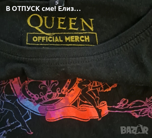  Тениска на групата Queen Фреди Меркюри Оригинален мърч тениска дамска, снимка 3 - Тениски - 51501088