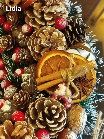 Красив Коледен венец, снимка 5 - Декорация за дома - 52087106