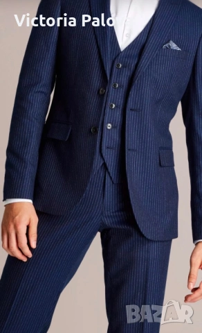 Елегантен класически костюм HILLER за официални поводи, снимка 17 - Костюми - 53565747