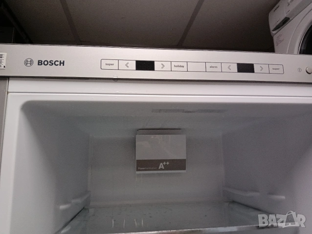 Иноксов комбиниран хладилник с фризер Бош Bosch А++ с две години гаранция!, снимка 4 - Хладилници - 53979961