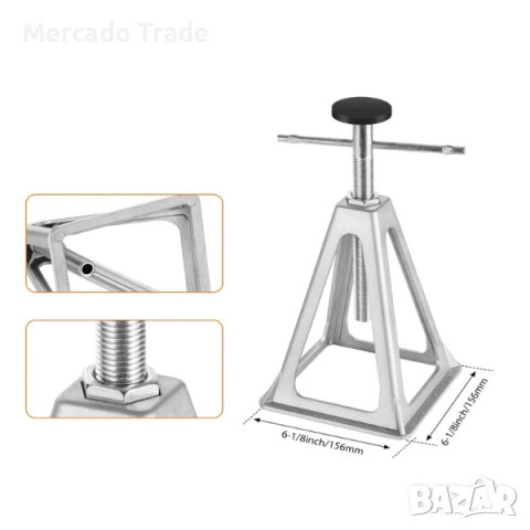 Комплект стабилизатор за каравана Mercado Trade, 4бр., Регулируеми, снимка 3 - Аксесоари и консумативи - 54283902
