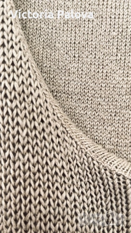 RUNDHOLZ дизайнерска ленена плетена рокля/туника, снимка 5 - Рокли - 53728841