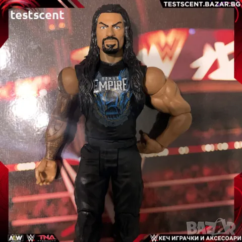 Екшън фигура WWE Roman Reigns Roman Empire Basic Series mattel Роман Рейнс играчка, снимка 1 - Колекции - 48384859